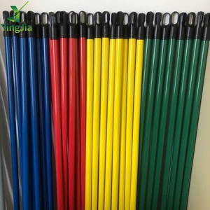 Yingjia - Palo de Escoba y Mopa de Acero con Mango de Metal con Recubrimiento en Polvo, con Cerdas Suaves, Portátil, para Uso en Exteriores - Product Image 2