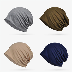 Unisex siyah elastik bere kafatası kap şapka ince çalışan kask astar erkekler kadınlar pamuk malzeme iş plaj sahne baskılı - Product Image 1