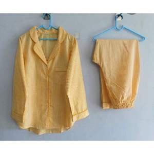 Ladies Floral Print Pajama Set 100% Cotton Long Sleeve Button Front Shirt and <b>Pants</b> Soft Lightweight Breathable Summer Nightwear - Product Image 2