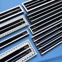 Diffuseur linéaire à fente dissimulée de nouveau type - Diffuseur d'air linéaire de plafond invisible - Grille perforée en aluminium