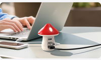 Hub USB-C multi-ports en forme de champignon, chargeur GaN à charge rapide, adaptateur 3 en 1 pour ordinateur portable, téléphones intelligents/autres appareils