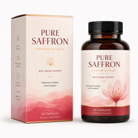 Extrait Pur de Safran 88,5 mg – Safranal et Crocines Standardisés pour le Soutien de l'Humeur et du Sommeil – 60 Capsules – Complément Végétalien – Vente en Gros