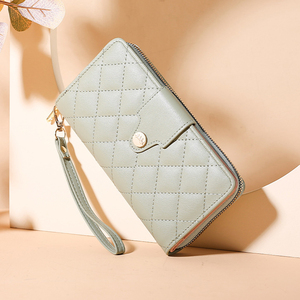Bolso de mano Maestro de gran capacidad personalizable para mujer, billetera móvil larga, forro de PVC, decoración bordada, hilo, diseño de marca - Product Image 4