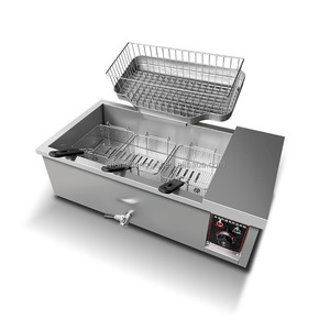 Friteuse Électrique Commerciale Grande Capacité, Friteuse Professionnelle pour Poissons, Tour à Frites, Appareil à Frites sur Brochettes, Machine à Youtiao - Product Image 1