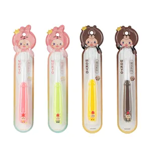 High Quality Wholesale Customized Crown Monkey Children's 4 Colors Super Soft Toothbrush