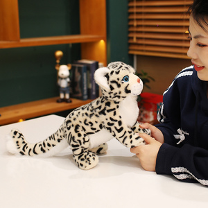 20cm simulado Snow <span class=keywords><strong>Leopard</strong></span> Animal muñeca lindo Material suave peluche compañero muñeca regalo fábrica venta directa al por mayor - Product Image 5
