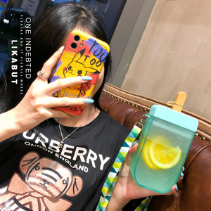 ホットポップシクル型300mlトマトドス・デ・アグア飲料カップ子供用BPAフリー旅行学校子供用プラスチック製水筒ストロー付き - Product Image 5
