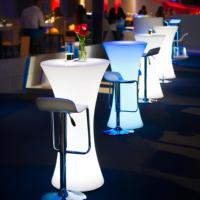 Discothèque LED Meubles RVB Changement de couleur Table d'événement Télécommande Table de cocktail ronde LED bar Table basse Meubles d'événement