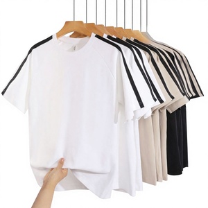 T-shirt Raglan in Cotone Romano Nuovo <span class=keywords><strong>Stile</strong></span> Estivo da Uomo, Maglia in Sorona, Moda Giovanile, Fresca e Confortevole, Manica Corta, Tinta Unita - Product Image 1