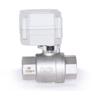 DN20 NSF61 contrôleur d'eau minuterie jardin en acier inoxydable moteur électrique vanne à bille tonheflow 24v - Product Image 1