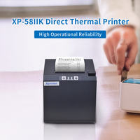 Xprinter XP-58IIK Mini imprimano Thermique Printer, Printer Mini nirkabel USB dengan Printer Bluetooth 58mm tanpa tinta