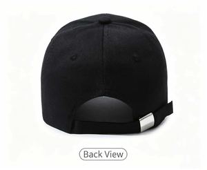 Casquette en Coton Bleu Clair Lavé Vintage Double Broderie Lettre Luxe Homme Femme Vente en Gros Marchés Francophones - Product Image 3