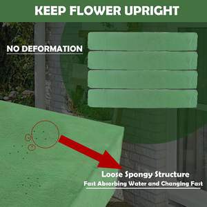 Fleurs en mousse florale <span class=keywords><strong>verte</strong></span> à la mousse d'roses mousse absorbante lainage et fermeture fleurs floraison et fermeture fleurs - Product Image 4