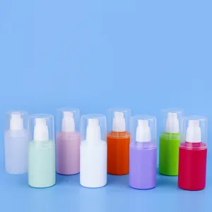 Toner flaschen spender 40//80ml Weiße Lotion flasche PET Kunststoff gepresste Pumpe Kosmetische Flüssigkeits sprüh flasche