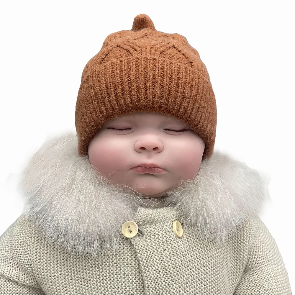 Fashion Cute Toddler Baby Children Winter Autumn Cap Knitted Warm Beanie for Girls Boys and New Burn Baby