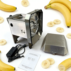 Affettatrice Automatica per Banane Regolabile 0-9mm, Macchina per Tagliare Frutta e Platano HJ-A50 - Product Image 1