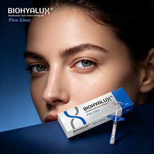 BioHyalux Fine Lines Acide Hyaluronique Remplisseur Dermique 20mg/mL 1mL pour Contouring <span class=keywords><strong>des</strong></span> Pattes d'Oie et du <span class=keywords><strong>Contour</strong></span> <span class=keywords><strong>des</strong></span> <span class=keywords><strong>Yeux</strong></span> Solution CE - Product Image 3