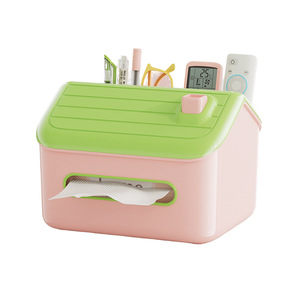 Caja de pañuelos Snow House, rectangular, impermeable, tipo organizador de oficina, almacenamiento para baño, compartimento multifuncional de escritorio - Product Image 1