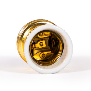 Portalampada E27 in Latta e Porcellana Stile Classico 220V - Product Image 3