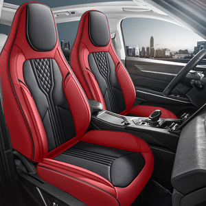 Fundas de Asiento de Coche de Cuero PVC de Lujo, Juego Completo Universal para Todas las Estaciones, 11 Piezas, para Modelos CX-5, RX, Touran, Directo de Fábrica - Product Image 3