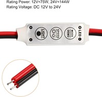 Mini atenuador automático de 3 teclas, CCT, RGB, cambio de Color, decoración, controlador de tira de luz, Cable de 2 A, enchufe USB de CC