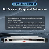 Serveur en rack 1U R4700 G5 avec processeur Intel Xeon de 3e génération DDR4 pour centre de données haute densité et informatique en nuage