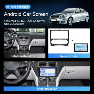 Meihua 9-Inch 7865 Car Navigation <strong>Android</strong> 14 for 2005-2009 for Benz C-CLASS W203/GLK-CLASS C209 Screen + Frame Complete Set - Product Image 5