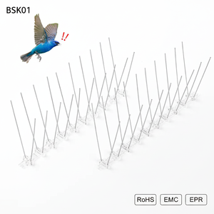 Piques <span class=keywords><strong>anti</strong></span>-oiseaux jetables en acier inoxydable 304 massif, écologiques, à base UV, <span class=keywords><strong>anti</strong></span>-pigeons, haute efficacité, pour le contrôle des nuisibles agricoles - Product Image 1