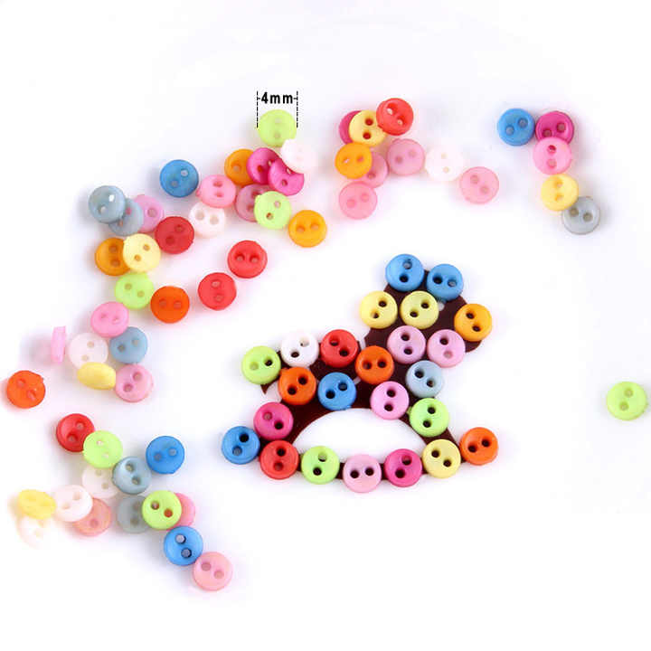 4mm Resin Button Mini Super Small Doll Button Baby Clothes Accessories