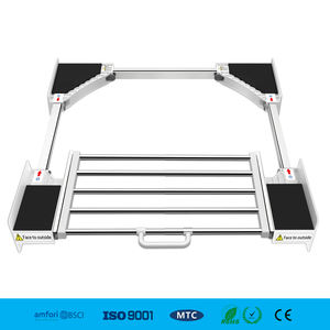 Kit de support empilable pour lave-linge et sèche-linge en acier inoxydable et PP, gain de place, durable et écologique pour usage domestique et commercial - Product Image 5