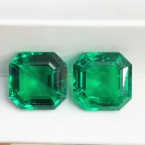 实验室生长的祖母绿切割哥伦比亚彩色1ct 1.5ct 2ct 2.5ct巨大库存热液法祖母绿宝石 - Product Image 2