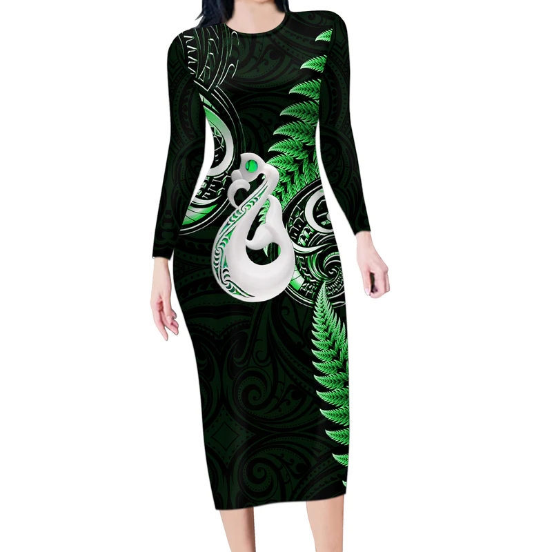 green afghan dress Fern Relaxed Dress