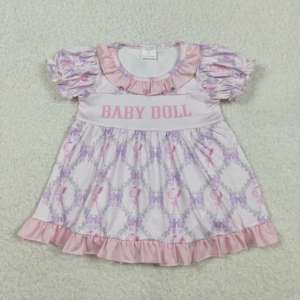 Combinaison à volants pour bébé fille, imprimé floral de jardin, style boutique RTS, vente en gros, vêtements pour bébé fille, styles de vêtements pour sœur - Product Image 2