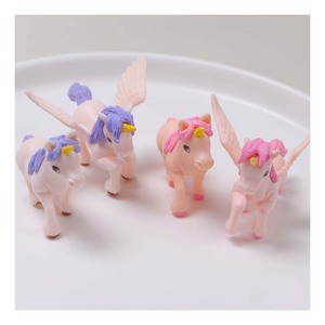 Figurines de licorne en PVC, statues d'animaux, cheval avec ailes, décoration de jardin féerique, fournitures d'artisanat DIY - Product Image 3