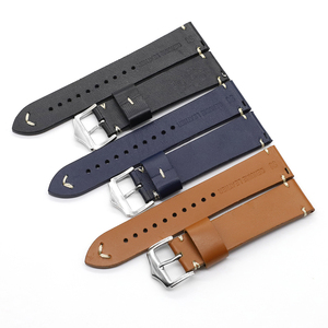 Bracelets de montre en <span class=keywords><strong>cuir</strong></span> véritable de haute qualité faits à la main sur mesure bracelets de montre en <span class=keywords><strong>cuir</strong></span> italien - Product Image 1