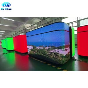 Pantalla LED Portátil Curva para Cabina de <span class=keywords><strong>DJ</strong></span>, Mostrador con Pantalla LED, Pantalla LED P1.86 GOB, Módulo LED Flexible - Product Image 2