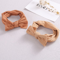 Bandeau pour bébé sans endommager la peau, bandeau large pour fille, vente en gros, bandeau doux en nylon jacquard pour bébé fille, coiffure pour enfants