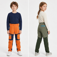 Pantalons en polaire pour enfants, même style, respirants, coupe-vent, imperméables, design color-block, nouveau modèle pour garçons et filles, primaire
