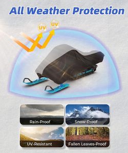 Funda Protectora Universal Impermeable para Moto de Nieve 2026, Resistente a los Rayos UV, de Poliéster, para Polaris, Yamaha, Arctic Cat, <span class=keywords><strong>Skidoo</strong></span> - Product Image 5