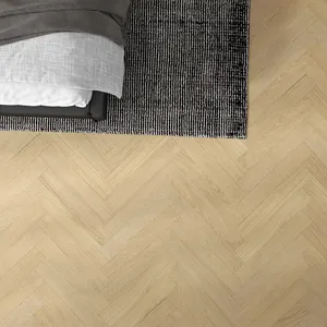 Teclic Plancher en bois AC5 HDF à chevrons de haute qualité Plancher en chêne massif