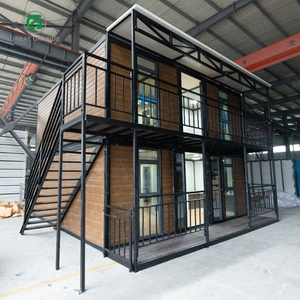 现代预制2层住宅豪华模块化钢别墅，带浴室预制预制住宅，用于居住办公住宿 - Product Image 1
