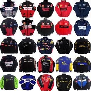 <strong>F1</strong>-Embroidered Thin Polyester Moto &amp; Biker Style Racing Suit Long-Sleeve Motorcycle <strong>Jacket</strong> - Product Image 2