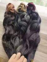 Cheveux à Tresser Bouclés Français en Gros, Extensions de Cheveux Synthétiques Douces Ondulées Bouclées Espagnoles pour Tresses Africaines
