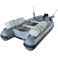 Bateau pneumatique haute vitesse en promotion, bateau de pêche, bateau à rames, bateau électrique en Hypalon, catamaran gonflable avec moteur