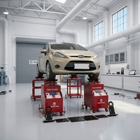 Simulateur de route Trihero TH-CSTM avec châssis métallique en acier pour garage et atelier, capacité de 4500 kg, machine de test de suspension automobile 10-20 Hz