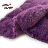 Tissu en fausse fourrure douce Kingcason 100% polyester tricoté 185GSM, largeur 220CM, pour textiles de maison, housses de canapé, sacs et jouets