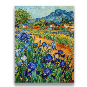 Arte al óleo pintado a mano inspirado en <span class=keywords><strong>Van</strong></span> <span class=keywords><strong>Gogh</strong></span>, decoración para dormitorio/sala de estar, reproducciones personalizadas al por mayor para galerías y tiendas caseras - Product Image 4