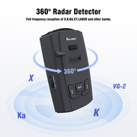 حصريًا لـ Karadar S360 XK KA Bands VG-2، كاشف رادار ليزر أمريكي محمي بشاشة LED أمامية وخلفية، نظام كشف LaserEye، إصدار الولايات المتحدة الأمريكية
