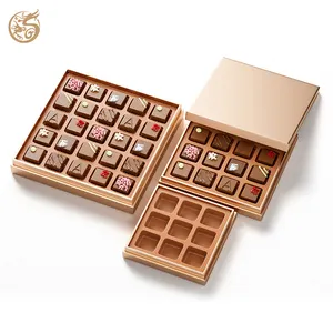 空盖和底座纸板包装盒榛子奶油金曲奇美食巧克力礼品盒母亲节生日