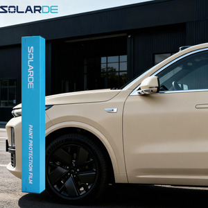 SolarDe 1.52*15m TPU Película Protectora de Pintura para Automóviles Autoregenerable Anti-amarilleo PPF Satinado Amarillo Duna, Película para Carrocería que Cambia de Color - Product Image 1
